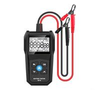 Vibsky BT10 Testeur de batterie automobile, outil de diagnostic portable pour 6 V 12 V 24 V, teste la tension CCA SOC SOH, protection contre l'inversion de polarité pour analyse de batterie de voiture