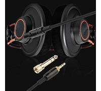 Vibsky Câble à ressort pour casque AKG K240, K141, K271, K702, K712 Series - Câble de rechange en cuivre nu de 1,5 m, noir