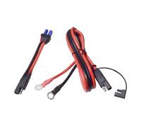 Vibsky Câble adaptateur de charge de batterie pour moto, SAE vers 8 mm de type O et EC5 vers SAE, fil en silicone flexible 10 AWG avec connecteurs à dégagement rapide