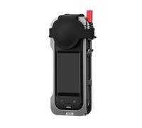 Vibsky Cage d'appareil photo en alliage d'aluminium pour Insta360 X5 avec support griffe et système d'accessoires extensible, noir