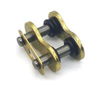 Vibsky Chain Master Link 428 520 525 530 Chaînes de connexion en métal avec anneau torique, 4 pièces, acier inoxydable et cuivre plaqué