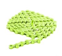 Vibsky Chaîne de vélo à vitesse unique antirouille 96 maillons 1/2 x 1/8 pour pignon fixe (jaune)