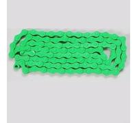 Vibsky Chaîne de vélo antirouille à une vitesse unique 96 maillons 1/2 x 1/8 pour pignon fixe (vert)