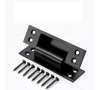 Vibsky Charnière invisible sans soudure pour portes en bois et aluminium, ouverture à 180 degrés, acier inoxydable robuste, noir