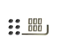 Vibsky Crampons de pédale de vélo de route compatibles SPD et KEO avec 6 rondelles, 6 vis M5 et kit d'outils de clé