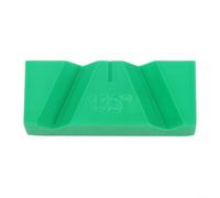 Vibsky Gabarit d'affûtage manuel pour meuleuses, guide de précision pour angles de 118° et 135°, outil en plastique pour le travail des métaux et le bricolage, orange (vert 118°)