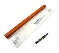 Vibsky Gabarit de cheville Outil de perçage pour étagère, foret auto-centrant 6,35 mm pour trous de porte d'armoire, guide de trou de 64 mm et 37 mm, construction en bakélite et acrylique