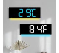 Vibsky Horloge murale numérique avec compte à rebours électrique minuteur secondes salon