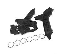 Vibsky Housse de protection de cadre de moto pour Honda CRF300L, plaque de protection robuste en ABS pour moteur, kit de plaque anti-rayures (noir)