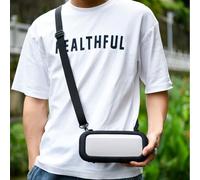 Vibsky Housse de protection en EVA pour haut-parleur Bose SoundLink Flex 1/2 avec sangle réglable, housse en tissu Oxford avec doublure en flanelle pour protection contre les chocs, noir