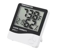 Vibsky HTC-1 Thermomètre hygromètre d'intérieur numérique LCD avec hygromètre et fonction mémoire