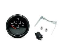 Vibsky Jauge de température de l'eau automobile 12 V 24 V 52 mm pour générateurs diesel et véhicules d'ingénierie, 40-120 degrés Celsius, noir