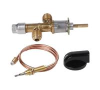 Vibsky Kit de vanne de commande de gaz propane basse pression avec thermocouple et bouton pour cheminées, chauffages et foyers