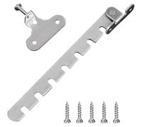 Vibsky Loquet de sécurité réglable pour fenêtre et porte de balcon Argenté