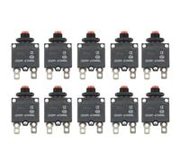 Vibsky Lot de 10 boutons de réinitialisation de fusible thermique 10 A HT-01 pour A WP-01, AC 250 V 60 Hz