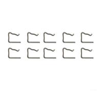 Vibsky Lot de 10 clips de tuyau anti-fuite pour Ford, Jaguar, Land Rover, Nissan, Seat - Métal argenté, OEM 1982A4 7701477442 4S7Q9F524AB