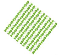 Vibsky Lot de 100 pinces en plastique à double tête pour toile d'ombrage (6 mm)