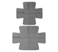 Vibsky Lot de 12 tapis de protection en feutre pour plats de cuisson, anti-rayures, anti-rayures, ustensiles de cuisine en céramique et verre, 8 tailles M, 4 L, gris