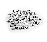 Vibsky Lot de 120 clips et fixations pour panneau de portière de voiture BMW Série E36 E38 E39 E46 M3 M5 Z3 Blanc