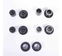 Vibsky Lot de 2 adaptateurs de moyeu en alliage d'aluminium pour vélo, à libération rapide vers axe traversant, avant 9 mm-15 mm, 100 mm, arrière 10 mm-12 mm, 135-142 mm, pour paire noire