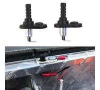 Vibsky Lot de 2 interrupteurs de portière de voiture 20 A 12 V avec bride étanche pour plafonnier, capot, coffre, boîte à gants, alarme, noir