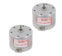 Vibsky Lot de 2 moteurs de broche audio 12 V CC EG-530AD-, 2400 tr/min dans le sens contraire des aiguilles d'une montre de rechange pour cassette et lecteurs VCD