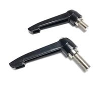 Vibsky Lot de 2 poignées de levier de serrage pour tige de selle de vélo d'appartement avec libération rapide, filetage M10 x 1,5, goupille de verrouillage à ressort pour équipement de fitness