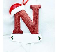 Vibsky Lot de 26 lettres décoratives en résine pour sapin de Noël - Décoration d'intérieur saisonnière et saisonnière (8 cm, 80 g)