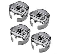 Vibsky Lot de 4 boîtes à canettes taille L pour machines à broder Barudan, Tajima, SWF et Happy avec ressort de verrouillage arrière