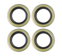 Vibsky Lot de 4 joints à graisse pour moyeux de remorque, 12192TB, joint à double lèvre, 3,2 x 5 cm, convient aux essieux de 907,2 kg et broches BT8, construction en métal et en caoutchouc