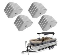 Vibsky Lot de 4 protections d'angle de ponton en aluminium enduit avec 90 bords arrondis pour protection de quai