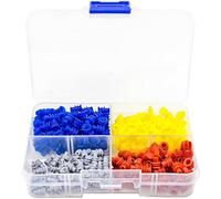 Vibsky Lot de 400 joints étanches en silicone bleu pour connecteurs automobiles - Protection de câble 24-12 AWG