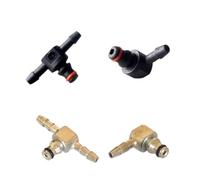 Vibsky Lot de 5 connecteurs de valve anti-retour d'injecteur, 2 voies et 3 voies, plastique/caoutchouc ou fer, pour injecteurs Bosch 110