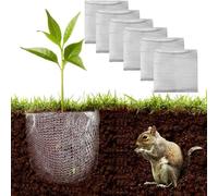 Vibsky Lot de 5 paniers en maille métallique anti-Gopher en acier inoxydable pour protéger les racines, les taupes, les campagnols, les arbres fruitiers, les arbustes, les fleurs, les plantes de