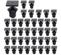 Vibsky Lot de 50 clips de garniture de toit en ABS noir pour transporteur T5, remplacement direct OE 701867549