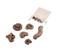 Vibsky Lot de 6 faux crottes de chien réalistes douces pour blagues TPR pour Halloween, poisson d'avril, parfait pour surprendre des amis