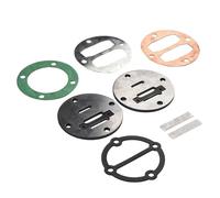 Vibsky Lot de plaques de soupape pour culasse de compresseur d'huile-air, distance entre les trous 46 mm, joint de rechange en métal