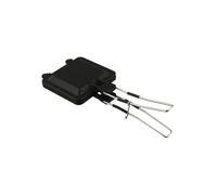 Vibsky Machine à sandwich avec poignée pliable, revêtement anti-adhésif double face, alliage d'aluminium pour le camping et la maison