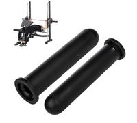 Vibsky Manchon adaptateur pour haltères convertit les poteaux de plaque de poids de 2,5 cm à 5,1 cm, noir, avec clé hexagonale