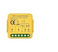 Vibsky Module de rideau Tuya et pour la vie Contrôle par application, interrupteur à rouleau électrique WiFi avec commande vocale Alexa et pour Google Assistant, 100-240 V