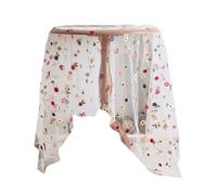 Vibsky Nappe transparente en dentelle avec motif floral brodé, couverture de salle à manger en polyester, 150 x 100 cm