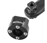 Vibsky Outil de boulon auto-extractible de manivelle de vélo pour clé à vélo SRAM DUB, argent et noir en alliage d'aluminium