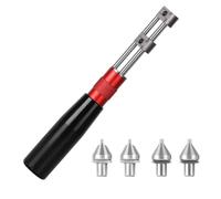 Vibsky Ouvre-montre professionnel et clé de retrait de boîtier arrière pour réparation de montre, outil en acier de 200 mm avec 4 fixations pour horlogers