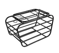 Vibsky Panier avant de transport pour scooter électrique pour animal de compagnie, en acier au carbone robuste pour transport de chien et chat avec couvercle à clipser, 38,1 x 22,9 x 216,4 cm, noir