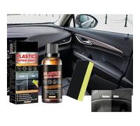 Vibsky Pâte de rénovation de 50 ml pour intérieur de voiture en plastique et cuir avec éponge pour camions, voitures, motos