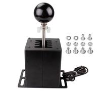 Vibsky PC USB H Gear Shifter pour Logitech G29 G27 G25 et Thrustmaster T300 T500 Racing Wheel, 6+R (7 vitesses) et 7+R (8 vitesses) pour jeux de course SIM, noir