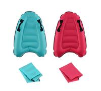 Vibsky Planche de bodyboard gonflable pour la pratique et l'apprentissage de la natation, avec poignées pour la sécurité et le contrôle, bleu ou rouge