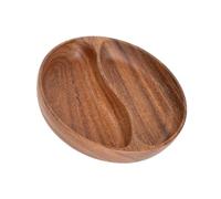 Vibsky Plateau à fruits double section en noyer 26 cm