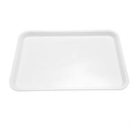 Vibsky Plateau de service rectangulaire pour aliments, plateau en plastique mélaminé antidérapant, léger et résistant à la chaleur de -20 º à 110 º, facile à nettoyer