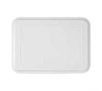 Vibsky Plateau de service rectangulaire pour nourriture, plaque en plastique anti-rayures, matériau mélamine, léger et chaud (-20º à +110º), facile à nettoyer